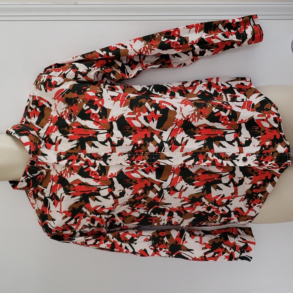 Timberland Camo Shirt Boys Size L 14-16